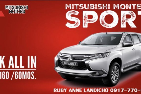 Mitsubishi Montero Sport New 2018 For Sale 