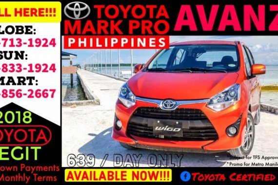 2019 New Toyota Wigo 1.0L G AT Available now Call 09988562667 Brand New Casa Sale