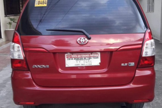 Toyota Innova 2016 Red For Sale 