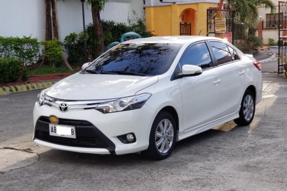 2015 Toyota Vios 1.5 G Pearl White For Sale 