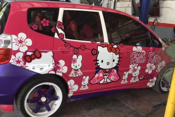 Hello kitty car HONDA JAZZ