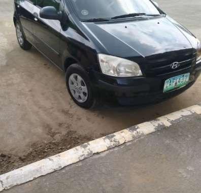 Black Hyundai Getz 2005 Manual Gas 1.1 Engine