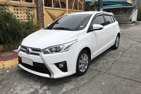 Toyota Yaris 2015 Gasoline Automatic White