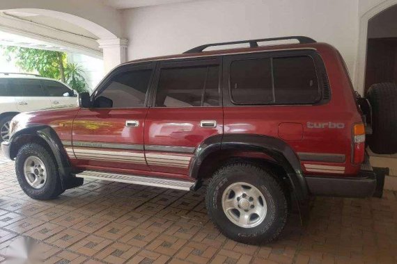 Red 1997 Toyota Land Cruiser 80 FOR SALE