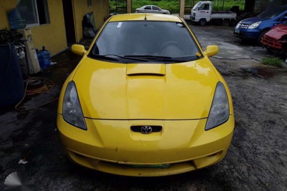 Toyota CELICA 2002 Yellow car