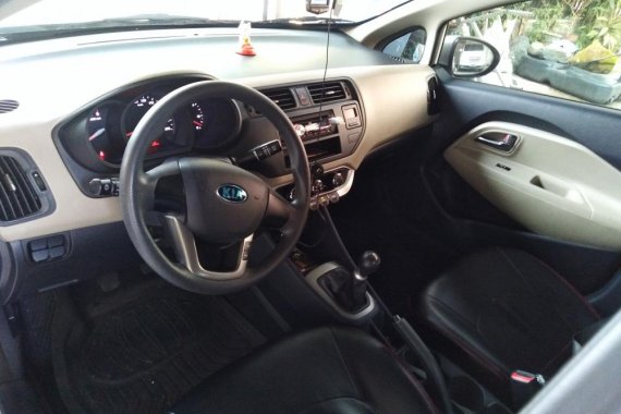 2013 Kia Rio Manual Silver Sedan For Sale 