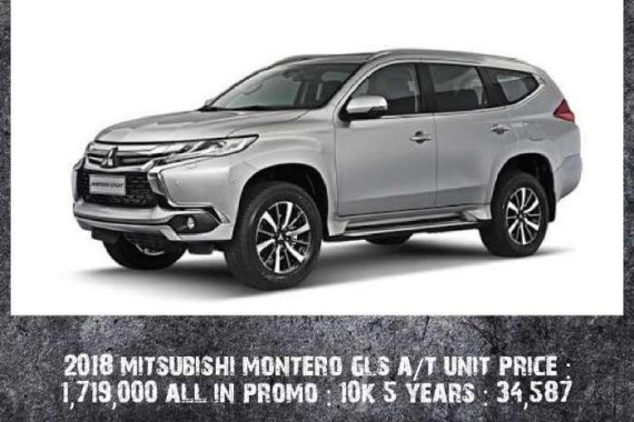 2018 Mitsubishi Montero GLS AT for sale 