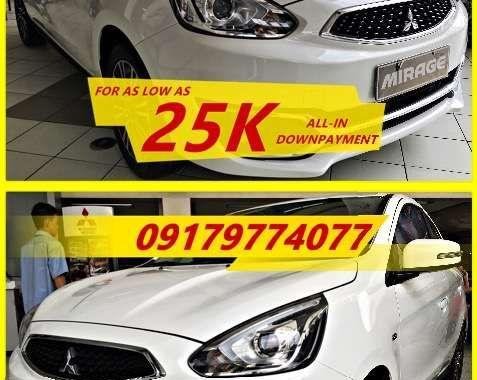 Lowest down at 25K 2018 Mitsubishi Mirage Hatchback Gls Automatic