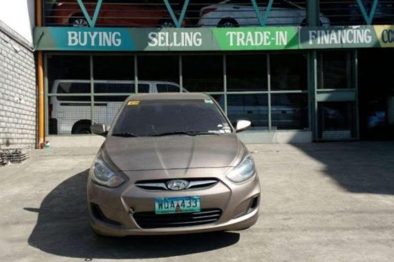 2014 HYUNDAI ACCENT 1.4 GL CVVT A/T BRONZE GASOLINE