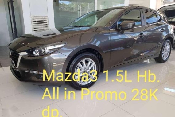 Mazda3 1.5L 28K downpayment All in 2018
