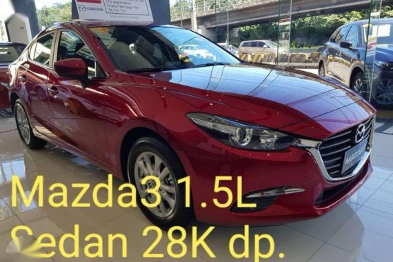 Mazda3 1.5L 28K downpayment All in 2018