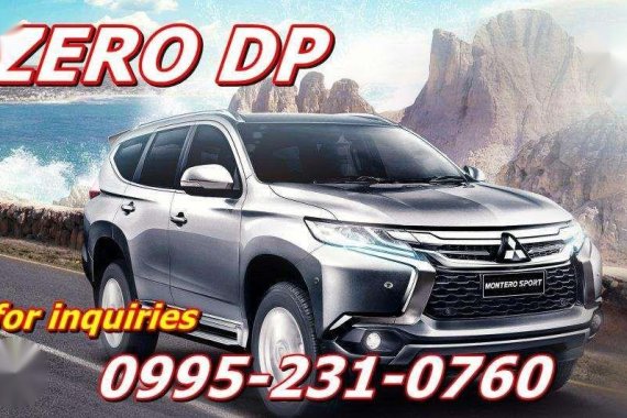 ZERO DOWN Promo 2018 MITSUBISHI Montero Sport GLX FREE Spoiler TV Plus GPS