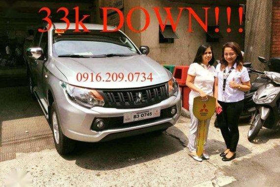 33k DOWNPAYMENT ONLY2018 Mitsubishi Strada Glx Manual montero L300