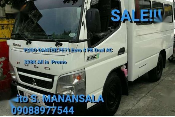 2018 MITSUBISHI FUSO CANTER FE71 Euro4 FB Dual AC