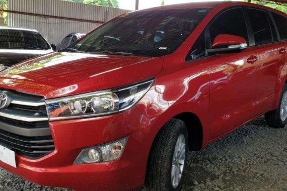 2017 Toyota Innova 2.8E Manual Diesel Red Mica Metallic 