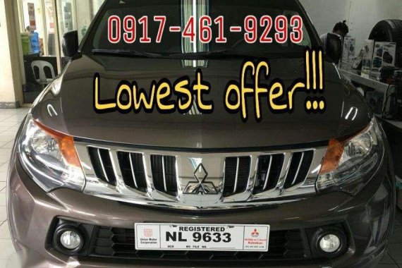 Lowestoffer for 2018 Mitsubishi Strada GLX Manual