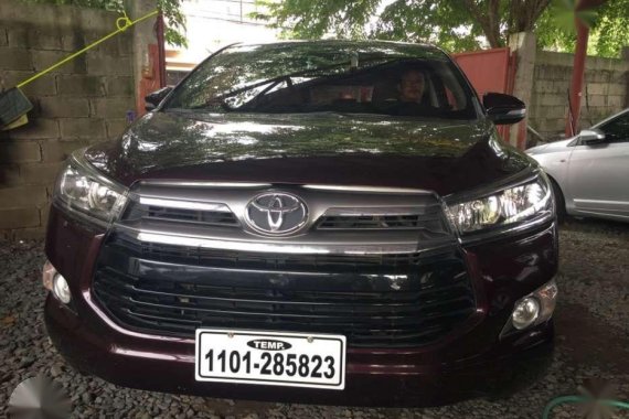 2017 TOYOTA Innova 28 G Manual Blackish Red Top of the Line