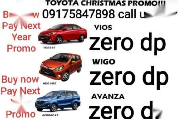 2019 Toyota Vios Innova Fortuner Avanza Rush Wigo Hiace Zero Dp All In