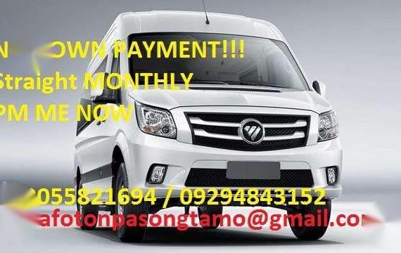 No Down Payment FOTON Toano Standard 15 seater 2019