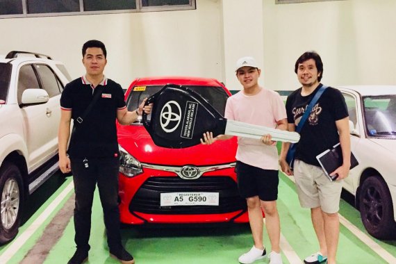 Red 2019 Toyota Wigo Hatchback for sale in Manila 