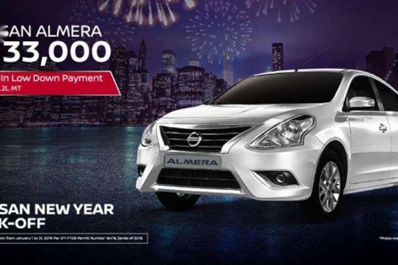 Nissan ALMERA 1.2 MT 18K LOW DOWN PAYMENT this January 2019!