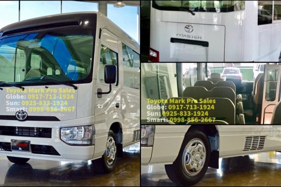 White 2019 Toyota Coaster for sale in Manila 