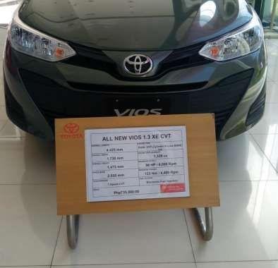 The New Toyota Vios 1.3L XE CVT AT 2019