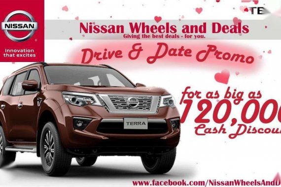 120K cash discount for Nissan Terra SUV 2019