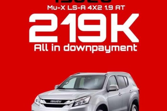 Isuzu MuX 4x2 Lsa AT 30L 2018