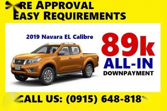 2019 NISSAN Navara EL Calibre 20% 89k All-In DP