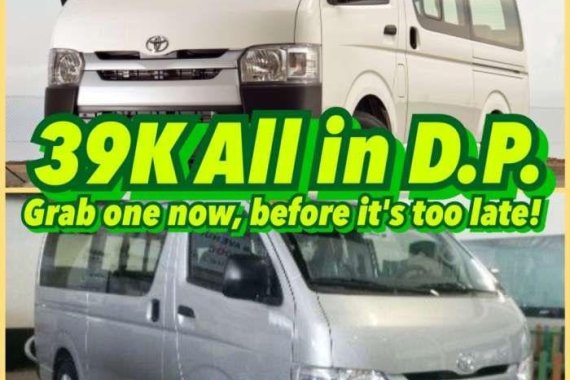 Toyota Hiace Commuter 2019 Hiace Commuter Low Downpayment promo at 39k