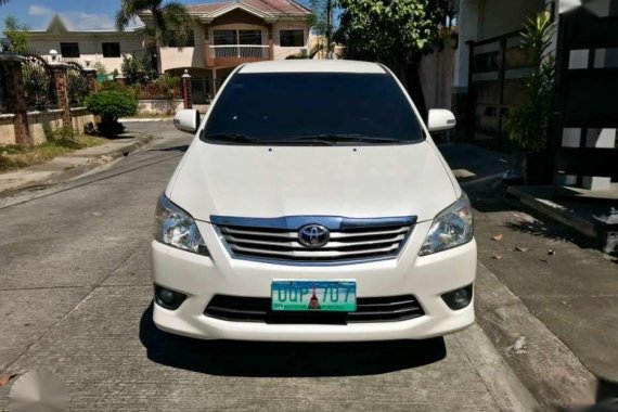 2012 Toyota Innova G Diesel White Pearl