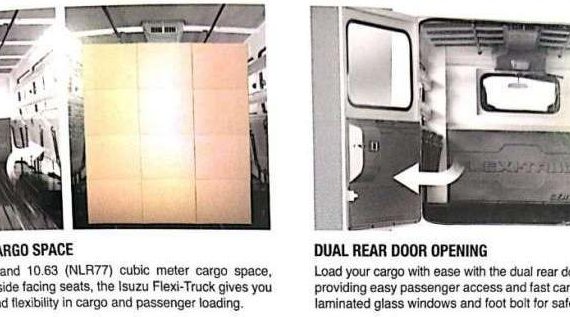 2019 Isuzu DMAX QKR Flexitruck and DMAX Flexicube with dual Aircon