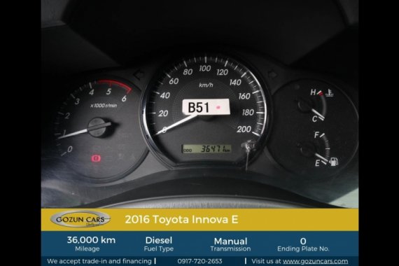 2016 Toyota Innova 2.5 E MT Diesel