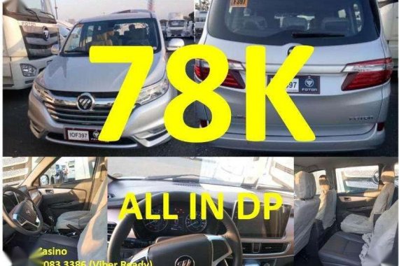 all new 2019 Foton Gratour iM6 dp starts at 78k all in!no hidden charges