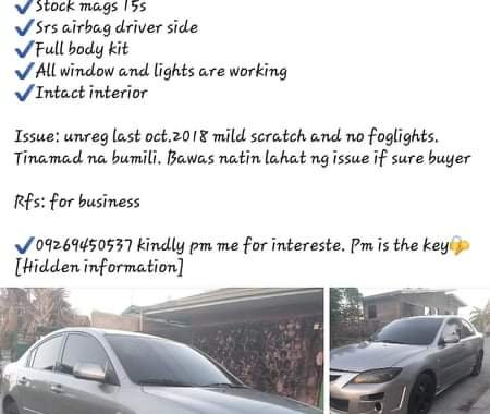 Mazda 3 2005 For sale 