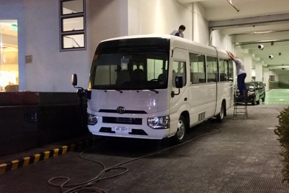 White 2019 Toyota Coaster for sale in Palawan 