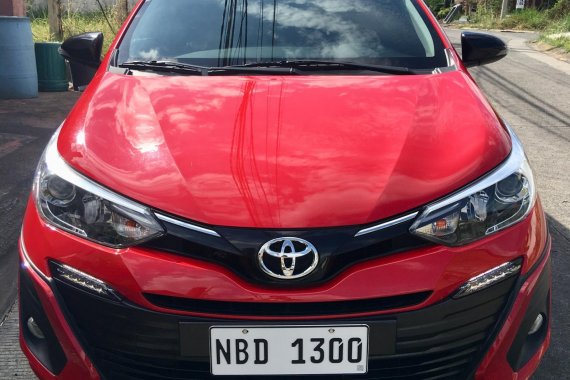 Red 2018 Toyota Vios for sale in Quezon City 