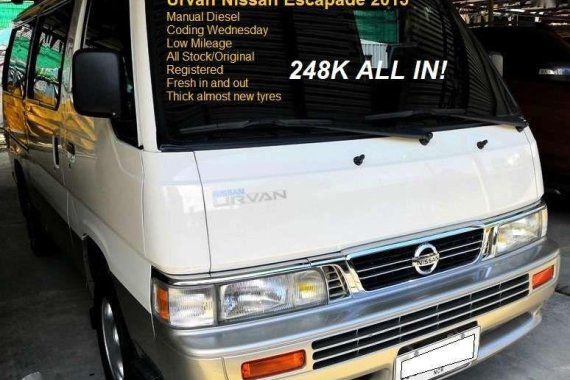 Nissan Urvan Escapade 2015 for sale