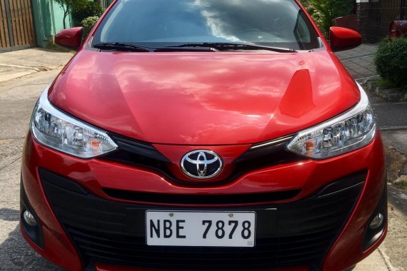 Red 2019 Toyota Vios at 5000 km for sale