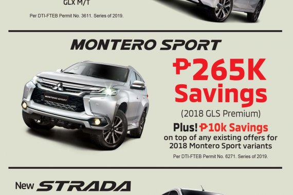Brand New 2019 Mitsubishi Montero Sport for sale in Manila
