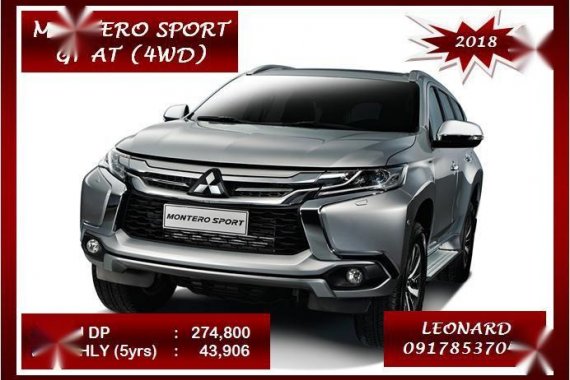 LOW DP 2018 Mitsubishi Montero Sport for sale