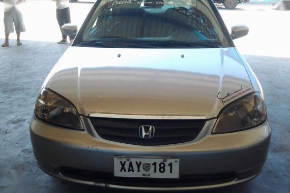Honda Civic 2002 Manual Gasoline for sale in Guiguinto
