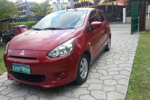 Selling Mitsubishi Mirage 2014 Manual Gasoline in Angeles