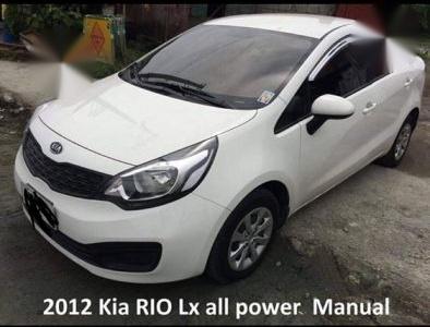 Kia Rio 2012 Manual Gasoline for sale in Muntinlupa