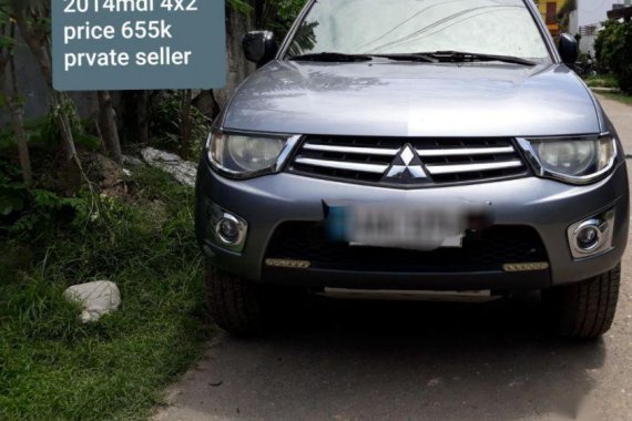 2nd Hand (Used) Mitsubishi Strada 2014 for sale in Davao City