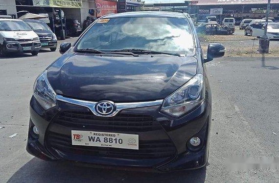 Black Toyota Wigo 2017 Manual Gasoline for sale in Pasig