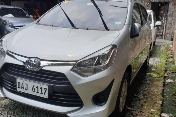 Silver Toyota Wigo 2019 at 10000 km for sale in Quezon City