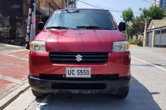 Red Suzuki Apv 2015 at 40000 km for sale in Manila