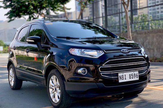 Black Ford Ecosport 2017 Automatic Gasoline at 3700 km for sale 